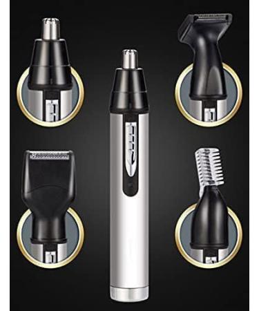 4-in-1 Electric Nose Hair Trimmer for Women | USB Rechargeable Ear & Eyebrow Hair Clippers | Easy Cleansing & Grooming - Buy Online on SooperMarket.com