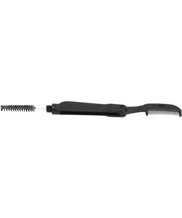 Metal Teeth Eyebrow Comb 2 in 1 Eyelash Teeth Comb Black Eyelash Brush and Comb Stainless Steel Dual Heads Foldable Grooming Teeth Eyebrow Brush for Makeup - Buy Online on SooperMarket.com