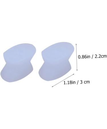 8pcs Toe Separator & Nail Protector Set | Big Toe Night Splint & Yoga Separator | Bunion Guard & Orthotic Foot Support | White Sebs Gel Material - Buy Online on SooperMarket.com