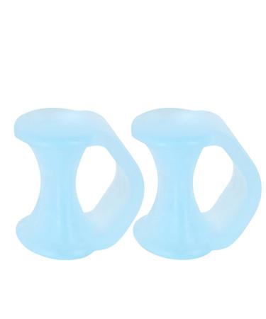 Gel Toe Separators For Overlapping Toes Hammer Toe Straightener Bunion Pads Corrector For Women Pinky Toe Spacers For Bunion Relief Electric File for Feet (Light Blue One Size) One Size Light Blue