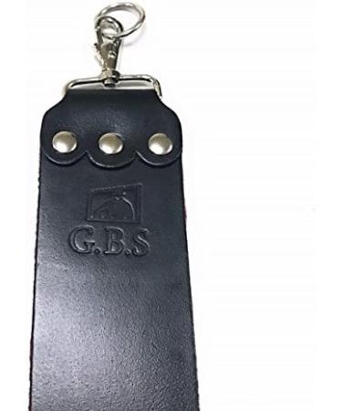G.B.S Ultra Wide Straight Razor Strop Handmade Barber Leather Razor Strop for Sharpening Razor & Tools Dual Sharpening Strap in Black and Maroon with Fine Edges blade 3" x 26" for Men - Buy Online on SooperMarket.com