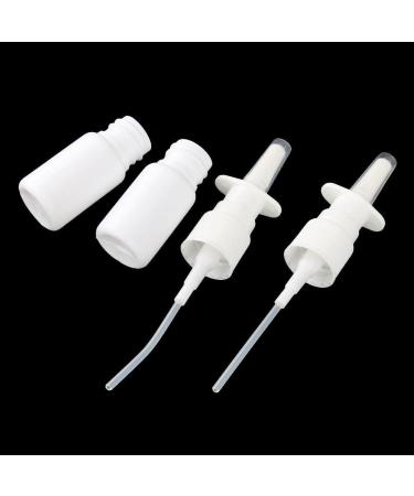 Tiuimk 20ml (2pcs) White Spray Bottles - Perfect for Travel Use Nasal Spray and More - Buy Online on SooperMarket.com
