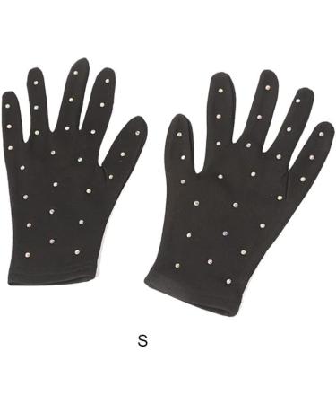 Guangcailun Fashion Figure Skating Gloves - Breathable UV Protection & Crystal Design for Cycling & Outdoor Performance - Buy Online on SooperMarket.com
