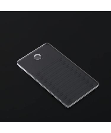 Acrylic Eyelash Extension Palette - Grafting False Eyelash Organizer Tray & Adhesive Holder for Individual Lashes - Transparent A - Buy Online on SooperMarket.com