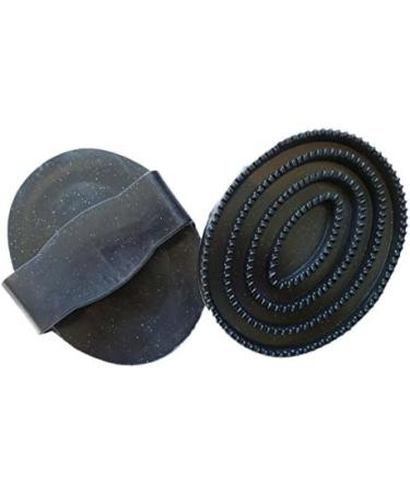Premium Glitter Rubber Horse Cover - 5 Colors Dust & Hair Absorption Massage Feature 15x11.5 cm Black - Buy Online on SooperMarket.com