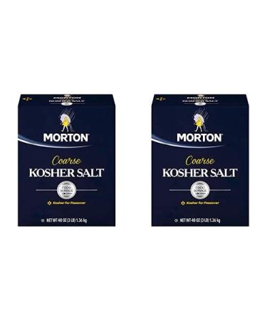 Morton Salt Kosher Salt, Coarse, Food Service, 48 Ounce (Pack of 2), Packaging May Vary 3 Pound (Pack of 2)