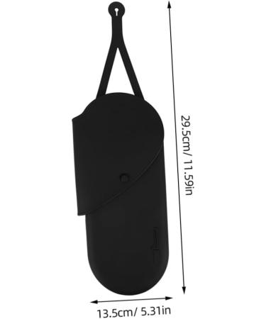FOYTOKI 2pcs Curling Iron Storage Bag Hair Straightner Curling Wand Hair Rollers Black 29.50X13.50X2.00CM Black - Buy Online on SooperMarket.com