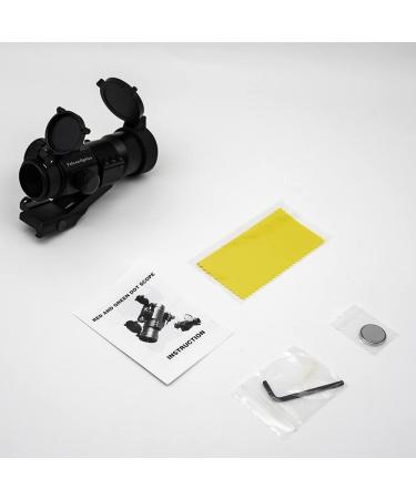 FalconOptics Airsoft Scope 1x30mm Red Dot Sight with Quick-Flip Lens Covers - Black Aluminum Picatinny Sight - Buy Online on SooperMarket.com