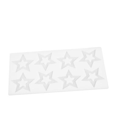 Zerodeko Silicone Mold Gummy Silicone Star Silicone Baking Mold Five-Star Biscuit Mold Resin Star Cupcake Baking Mold DIY Cake Mold Chocolate Mould White Chocolate Candies Silica Gel Candy