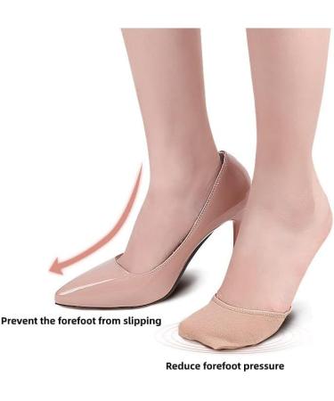 2 Pairs High Heel Silicone Shoe Cushion Pads for Forefoot Pain Relief - Women's Pedicure Socks for Calluses and Corns - Buy Online on SooperMarket.com