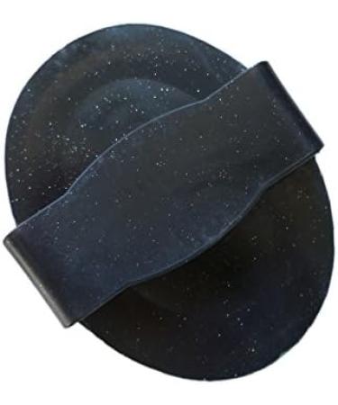 Premium Glitter Rubber Horse Cover - 5 Colors Dust & Hair Absorption Massage Feature 15x11.5 cm Black - Buy Online on SooperMarket.com