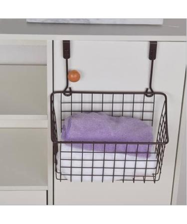 TSCTBA XMSound 2 Pack Grid Storage Baskets with Hooks - Over Cabinet Door Organizer for Kitchen & Bathroom - Buy Online on SooperMarket.com
