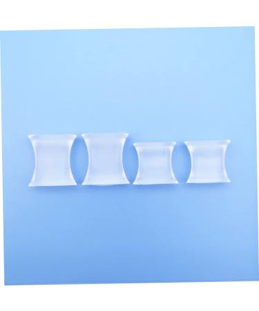 2 Pairs Silicone Toe Separators for Overlapping Toes - H-shaped Toe Spacers for Valgus Correction - White 2.5x2.5cm - Buy Online on SooperMarket.com