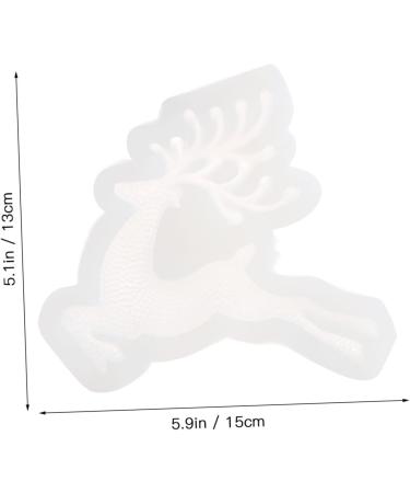 Ciieeo 2 Pcs Christmas Stencils Silicone Molds Animal Fondant Molds Home DIY Silicone Mold Manual Cake Mold - Buy Online on SooperMarket.com