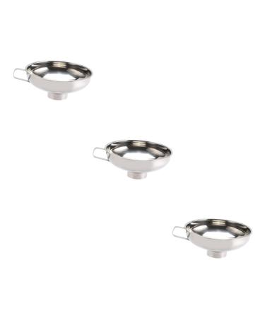 Zerodeko 3pcs Food Funnel Jam Making Equipment Jam Making Kit Large Funnel Canning Equipment Kitchen Funnel Stainless Steel Funnel Wide Funnel Jam Filler Filling Machine Wide Mouth