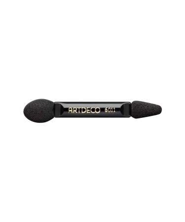ARTDECO Duo Eyeshadow Applicator - Small Eyeshadow Applicator for Eyeshadow Palette - 1 Piece Black schwarz