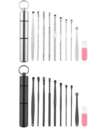 10-Piece Ear Pick Cleansing Tool Set with Storage Box - Earwax Removal Kit with Cleaning Brush - Buy Online on SooperMarket.com