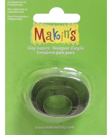 Makin's USA M360-5 Clay Cutters Oval 3 Per Package