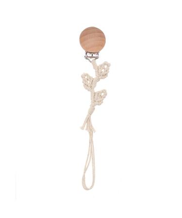 TIAN-K Cotton Woven Pacifier Chain - Stylish & Safe Pacifier Holder | International Shipping - Buy Online on SooperMarket.com