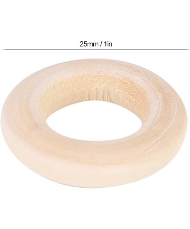 Alomejor 100pcs 25mm Baby Teething Relief Ring | Safe DIY Craft Accessories for Baby Crafts - Buy Online on SooperMarket.com