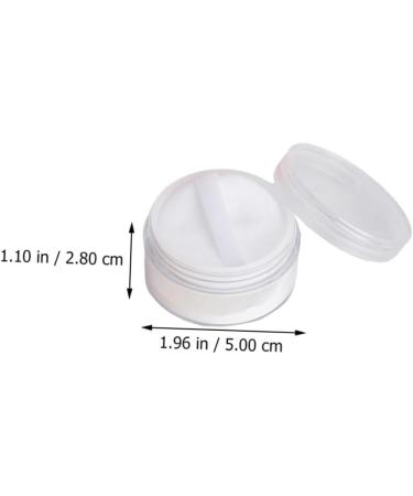 BELLIFFY 10 Pcs Transparent Powder Box Foundation Powder Case Loose Powder Holder Moisturizer Plastic White - Buy Online on SooperMarket.com