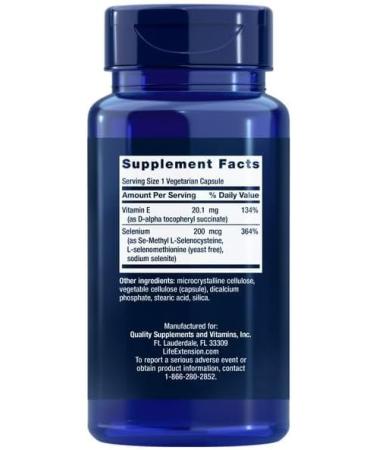 Life Extension Super Selenium Complex 200 mcg - 100 Vegetarian Capsules - Buy Online on SooperMarket.com