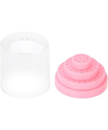 Nail Drill Holder Plastic 48 Holes Display Organizer Box Pink Blue Orange White for Salon (Pink) - Buy Online on SooperMarket.com