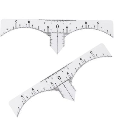 NOLITOY 30 Pcs Microblading Ruler Sticker Scale Ruler Eyebrow Guide Measure Tool Design Ruler Make up - Buy Online on SooperMarket.com
