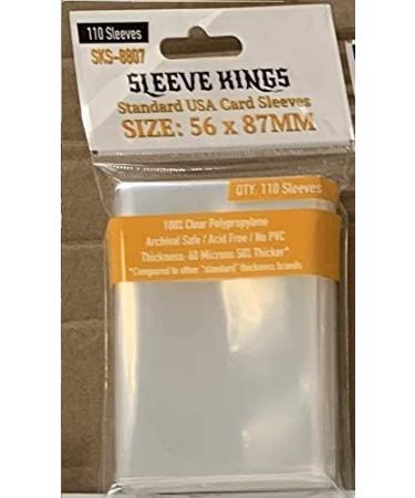 Sleeve Kings Standard USA Card Sleeves 56x87mm 110 Pack - 60 Microns - Buy Online on SooperMarket.com