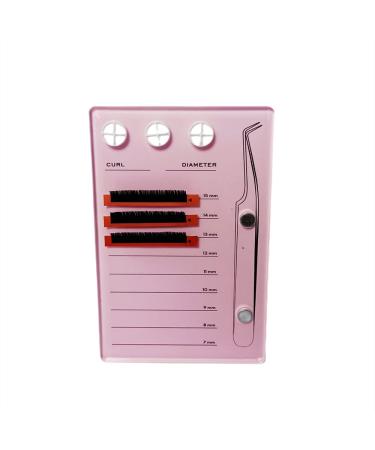 Acrylic Eyelash Extension Organizer | Pink False Eyelash Tray with Scale - Buy Online on SooperMarket.com