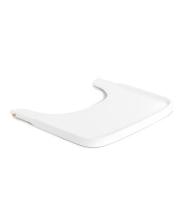 Hauck Alpha+ Wooden Tray White - FSC Sustainable Certified Beechwood Elevated Highchair Tray Easy to Clean
