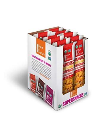 Made in Nature  Organic Dried Mangoes  Non-GMO Unsulfured Vegan Snack  1 Ounce Bags (10 Count)