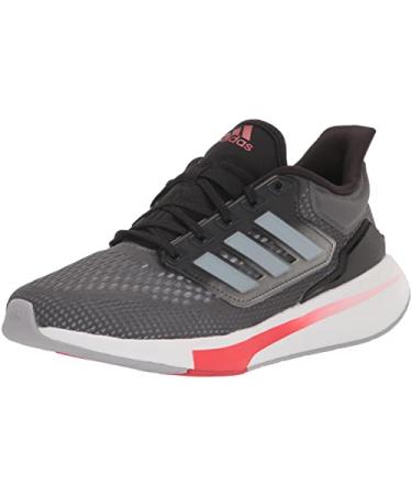 adidas Men's Eq21 Running Shoe 10.5 Grey/Halo Silver/Vivid Red