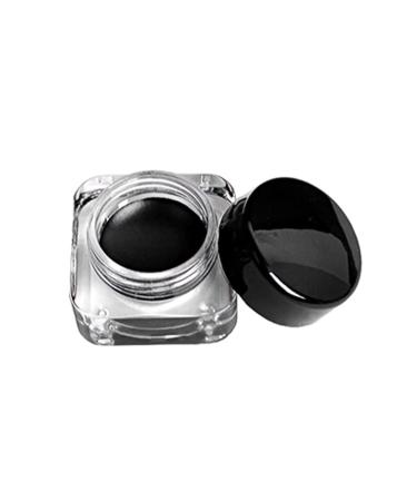 Gel Eyeliner Pot Lasting Gel Eyeliner | Gel Eyeliner with Brush Beauty Cosmetic Last for All Day Long(Black 0.18oz./5g)