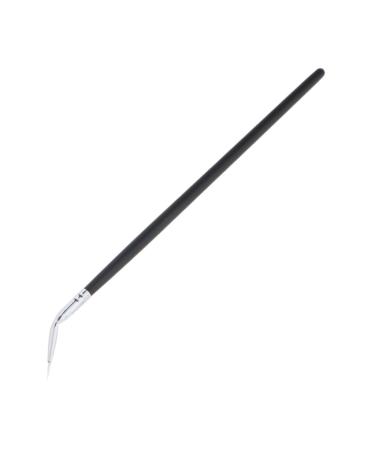Wooden Handle Eyeliner Makeup Brush Curved Head for