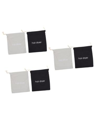 Baluue 6 Pcs Hair Dryer Storage Bag Drawstring Hair Dryer Bag Travel Supplies Gym Bags Drawstring Fabric