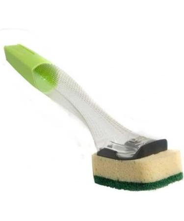 Dishmatic Fillable Washing up Brush and Sponge with 3X Refills - Easy Grip Dish Cleaner + Bonus - General Purpose Dishmatic Brush - Buy Online on SooperMarket.com