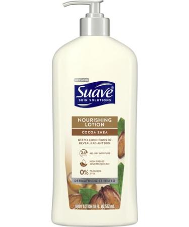 Buy Suave Skin Solutions Body Lotion Cocoa Butter & Shea 18 oz - Hydrating Skin Care for All Skin Types | International Shipping Available - Buy Online on SooperMarket.com