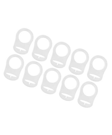 Tiuimk Transparent Silicone Pacifier Ring | Prevents Pacifier from Falling | Safe & Stylish Design for Babies - Buy Online on SooperMarket.com
