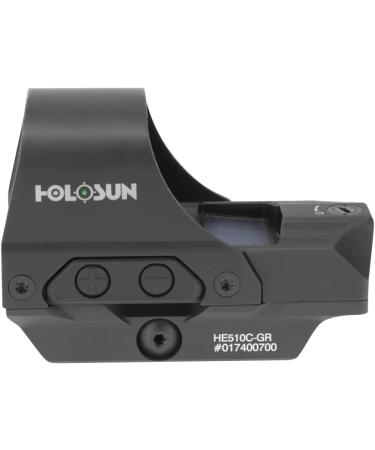 Holosun HE510C-GR Open Reflex Optical Sight | Super Green LED | 2 MOA Dot 65 MOA Circle - Buy Online on SooperMarket.com