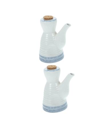 Alipis 2pcs Sauce Pot Oil Can Ceramics Japanese-Style
