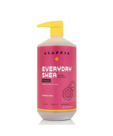 Alaffia EveryDay Shea Shampoo, Passion Fruit 32 FZ Coconut Standard Packaging