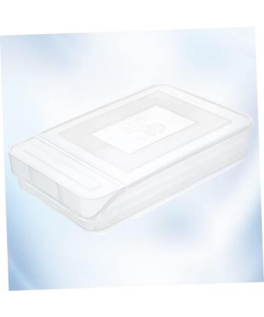 OSALADI 1pc box Capacity Multifunctional Holder Kitchen White Egg Plastic Refrigerator Tray Stackable Home White 31.5x22cm - Buy Online on SooperMarket.com