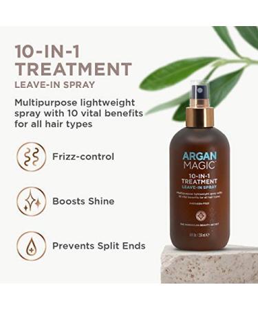Argan Magic 10 in 1 Hair Treatment & Styling Spray 2 Pack | Made in USA | Paraben & Cruelty Free | For All Hair Types - Buy Online on SooperMarket.com