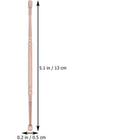 Healeved Spiral Ear Picker - Stainless Steel Ear Spoon & Ear Wax Removal Tool | Rose Gold Screw Back Earring - Ear Cleaner Accessory - Buy Online on SooperMarket.com