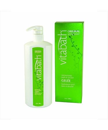 Vitabath Moisturizing Bath & Shower Gelee  Original Spring Green 32 oz (900 g)