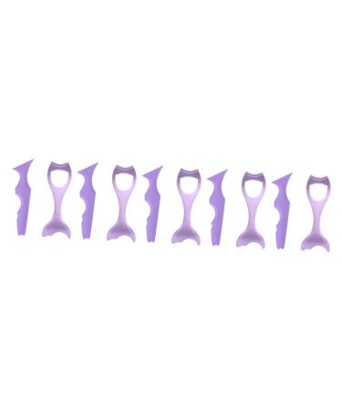 MAGICLULU 10 Pcs Mascara Guard Silicone Molds Eyeliner Guard Eyeliner Make up Usb Purple