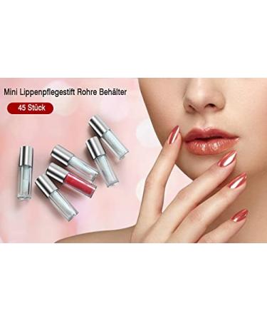 Buy Anggrek 45-Piece Lip Gloss Container Set | 1.2ml Mini Lip Tube & Lip Care Accessories - Ideal for DIY Lipstick Sampling - Buy Online on SooperMarket.com