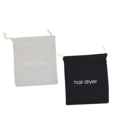 Baluue 2pcs Hair Dryer Storage Bag Hair Dryer Holder Bag Organizer for Traveling Cloth Storage Bag Fabric