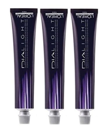 Loreal Dialight 9.01 Milkshake Platin 3 x 50 ml Intensive Tinting LP Semi-Permanent Coloration Dia Light 9.01 Milkshake Platin 50 ml (3 Series Pack)